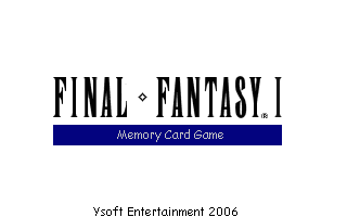 Final Fantasy memory card game